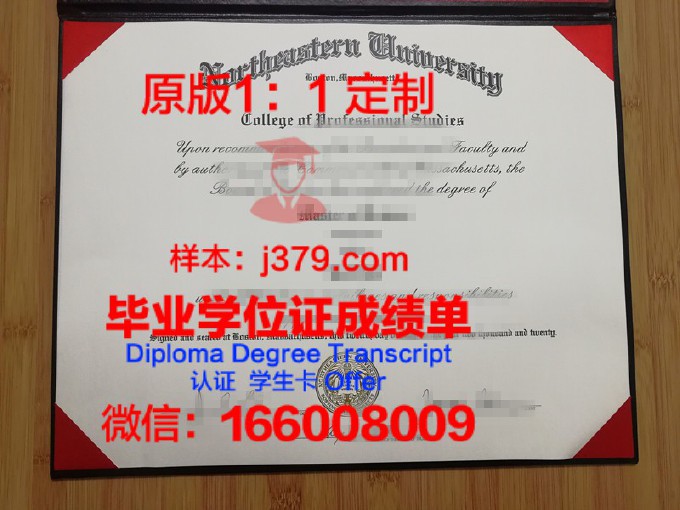 美国东北大学毕业证长什么样(美国东北大学毕业证书)