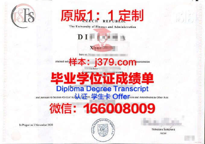 布拉格表演艺术学院diploma证书(布拉格艺术建筑与设计学院官网)