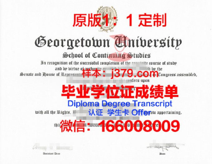 乔治敦大学本科毕业证(乔治敦大学相当于中国哪所大学)